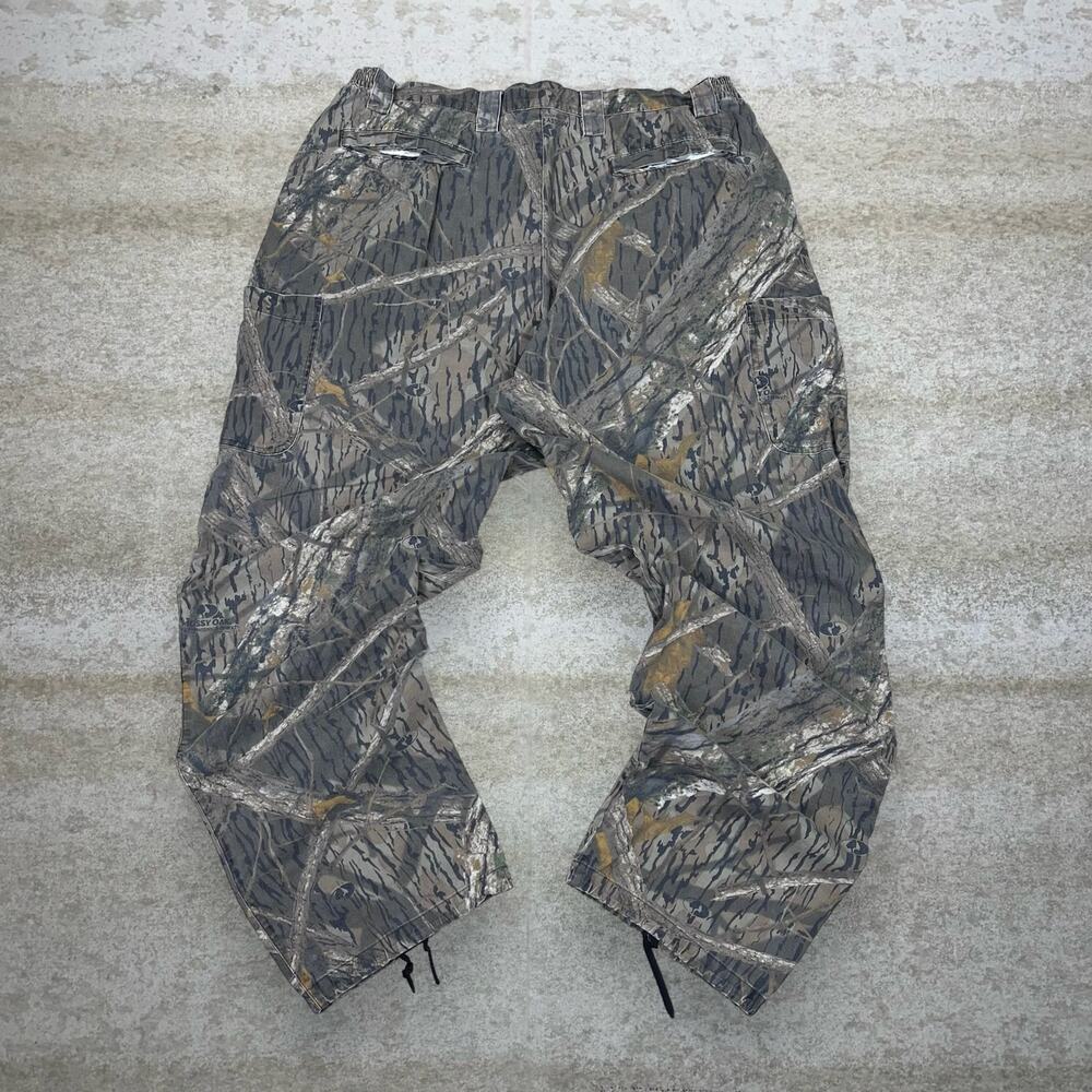 Vintage 90s Mossy Oak Hunting Camo Tactical Pants 38x32 Baggy Wide Leg Fit